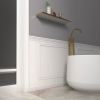 Напольный плинтус Stenopol 79х13х2000 мм под покраску C705