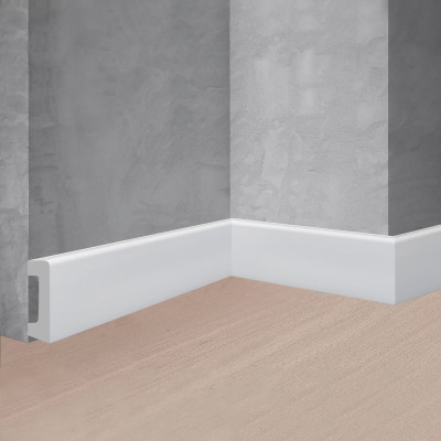 Напольный плинтус Stenopol 58х16х2000 мм УПАК под покраску C7234