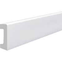 Напольный плинтус Stenopol 58х16х2000 мм УПАК под покраску C7234