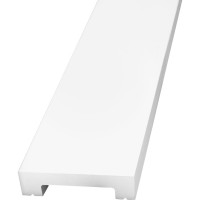 Напольный плинтус Stenopol 66х13х2000 мм УПАК под покраску C7157