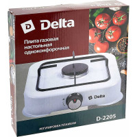 Одноконфорочная газовая плита Delta D-2205 цвет белый Р1-00009959