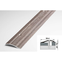 Порог разноуровневый алюминиевый (39.4 мм; 0.9 м; декоративный; дуб дымчатый) Лука УТ000021968