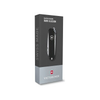 Нож-брелок Victorinox Classic SD Colors Dark Illusion 58 мм, 7 функций, чёрный 0.6223.3G