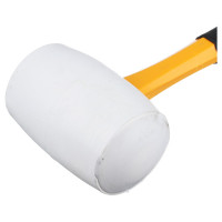 Киянка ЕРМАК белая резина, фибергласовая обрезиненная рукоятка 680г 662-014