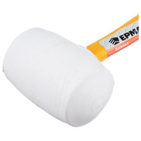 Киянка ЕРМАК белая резина, фибергласовая обрезиненная рукоятка 460гр 662-013