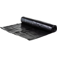 Мешки для мусора черные (10 шт; 240 л; 80 мкм; ПВД; 90х140 см) ООО Комус 901999