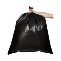 Мешки для мусора черные (50 шт; 240 л; 50 мкм; ПВД; 90х140 см) ООО Комус 728842