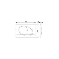 Смывная клавиша PL 42B для ПЭК, хром глянец Roca ACTIVE Meridian 00048251 78901140B1