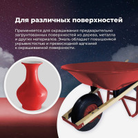 Универсальная акриловая эмаль SKYRON красная RAL3020 SR-13020