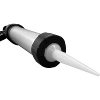 Пистолет для герметика vertextools, 400 мм, алюминий 9015