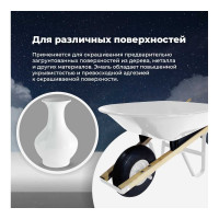 Универсальная акриловая эмаль SKYRON белая матовая RAL9003 SR-10903