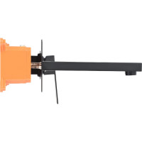 Смеситель для раковины Orange черный M04-722b