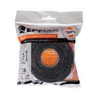 Монтажная 2-х сторонняя клеящая лента ЕРМАК для АВТО, 50 мм x 5 м, черная 472-025