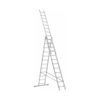 Алюминиевая трехсекционная лестница LadderBel 12 ступеней LS312