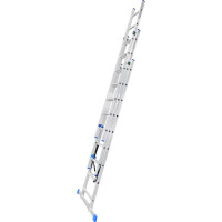 Алюминиевая трехсекционная лестница LadderBel 9 ступеней LS309