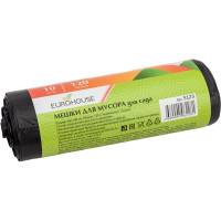 Мешки для мусора для сада (10 шт; 120 л; 40 мкм; 65х100 см; ПВД) EUROHOUSE 5123