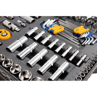 Набор инструментов KRAFT 1/2 и 1/4, 157 предметов KT 703020