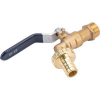 Шаровой кран со штуцером RM 1/2 водоразборный, ручка VN-BY12