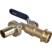 Шаровой кран со штуцером RM 3/4 водоразборный, ручка VN-BY34