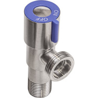 Угловой кран RM 1/2х3/4 НР-НР нержавеющая сталь AISI304 ATS-1234