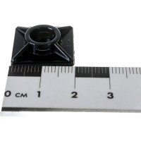 Площадка под хомут Невский Крепеж 19x19, нейлон, чёрная, самокл., 40 шт. 800762