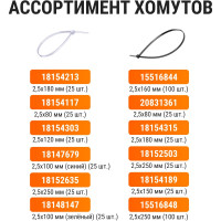 Нейлоновый хомут TDM ELECTRIC серия ЭКО 2.5х100 мм, сосна, 25 штук SQ0515-0370