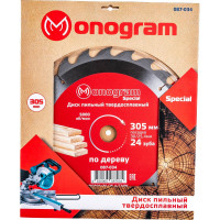 Диск пильный твердосплавный Special (305х30/25.4 мм; 24 зуба) MONOGRAM 087-034