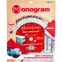Диск алмазный турбосегментный Special (300х25.4 мм) MONOGRAM 086-310