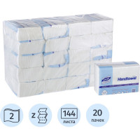 Полотенца бумажные д/дисп. Luscan PROFESSIONAL Luscan Professional Z слож2 сл144л20пач/уп 368531
