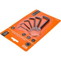 Набор ключей TDM ELECTRIC HEX шектигранник на кольце 6 шт углер сталь SQ1020-0201