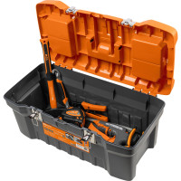 Ящик для инструментов TDM ELECTRIC Рубин ТЕХНИК-22 56х28х24 см, металлические замки, два органайзера SQ1032-0203