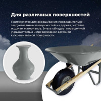 Универсальная акриловая эмаль SKYRON тёмно-серая RAL7046 SR-17046