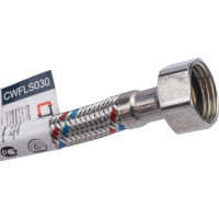 Подводка для смесителей СТМ сталь 1/2xM10x 40 см., длинный штуцер CWFLS040