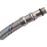 Подводка для смесителей СТМ сталь 1/2xM10x60 см., короткий штуцер CWFSS060