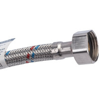 Подводка для смесителей СТМ сталь 1/2xM10x60 см., короткий штуцер CWFSS060