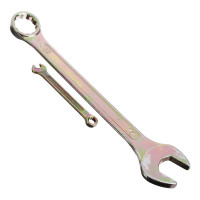 Набор рожково-накидных ключей ЕРМАК 12 предметов, 6-22мм, желтый цинк, 736-080