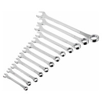 Набор рожково-накидных ключей ЕРМАК 12 предметов, 6-22мм, усиленные, в сумке 736-046