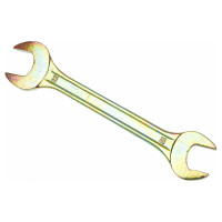 Набор рожковых ключей ЕРМАК 12 предметов, 8x10-30x32мм, желтый цинк, пластик холдер 736-074