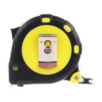 Рулетка ЕРМАК 3 фиксатора, двукомпонентный корпус, 5м х 19мм 658-125