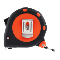 Рулетка ЕРМАК 3 фиксатора, двукомпонентный корпус, 7,5м х 25мм 658-126