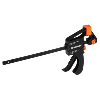 Универсальная F-образная струбцина ЕРМАК 150х265х45 пластмассовый корпус 668-045