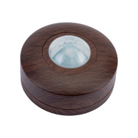 Датчик движения TDM ELECTRIC ДДП-03В "ЭКО" 1200Вт, 10-900с, 6м , 3+Лк, 120 сбоку+360 сверху градусов, IP33, венге SQ0324-0044