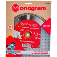 Диск пильный твердосплавный Special (216х30 мм; 100 зубов) MONOGRAM 087-263