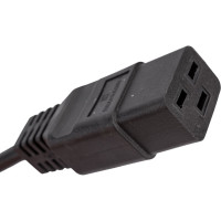 Шнур питания LANMASTER C19-Schuko, 3х1.5, 220В, 16А, 3 м LAN-PP19/SH-16A-3.0 LAN-PP19/SH-3.0-BK