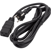Шнур питания LANMASTER C19-Schuko, 3х1.5, 220В, 16А, 3 м LAN-PP19/SH-16A-3.0 LAN-PP19/SH-3.0-BK