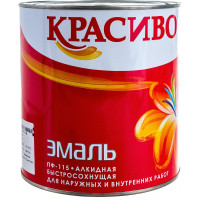 Эмаль Красиво ПФ-115 черная, банка 2,7 кг 4690417011186