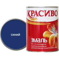 Эмаль Красиво ПФ-115 синяя, банка 0,8 кг 4690417011209