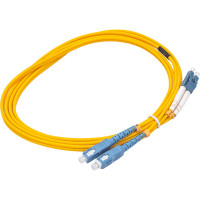 Оптический патч-корд TWT дуплексный, LC/UPC-SC/UPC, SM, 2.0 м 2LC-2SC/SU-2.0