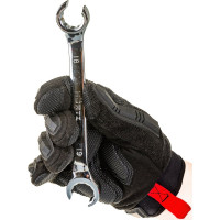 Набор двустороних накидных разрезных ключей HORTZ 7 штук, 8-24, хромированные HOR 121332