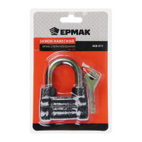 Навесной замок ЕРМАК Бронь 60 мм, с короткой дужкой 468-011